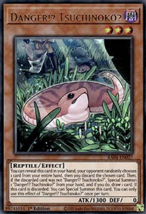 Danger!? Tsuchinoko? (V.2) RA04-EN027 Ultra Rare Englisch