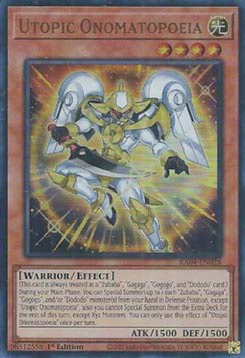 Utopic Onomatopoeia (V.2) RA04-FR028 Ultra Rare Französisch