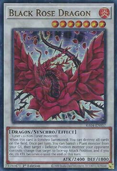 Black Rose Dragon (V.2) RA04-FR057 Ultra Rare Französisch