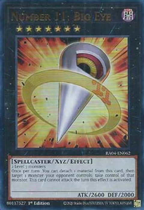 Number 11: Big Eye (V.2) RA04-FR062 Ultra Rare Französisch