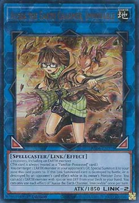 Aussa the Earth Charmer, Immovable (V.2) RA04-EN078 Ultra Rare Englisch