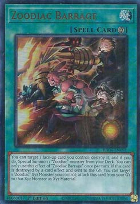 Zoodiac Barrage (V.2) RA04-FR091 Ultra Rare Französisch
