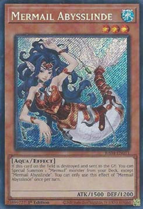 Mermail Abysslinde (V.3) RA04-EN011 Secret Rare Englisch