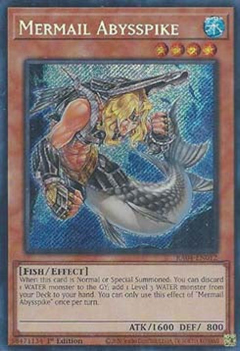 Mermail Abysspike (V.3) RA04-EN012 Secret Rare Englisch