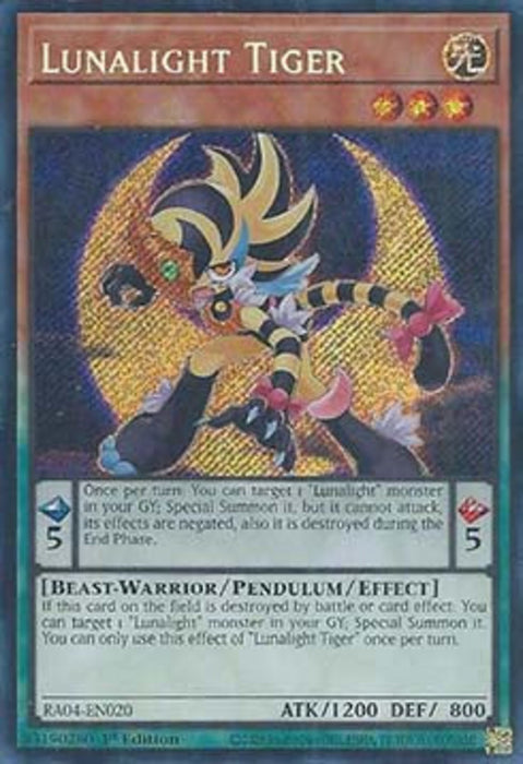 Lunalight Tiger (V.3) RA04-FR020 Secret Rare Französisch