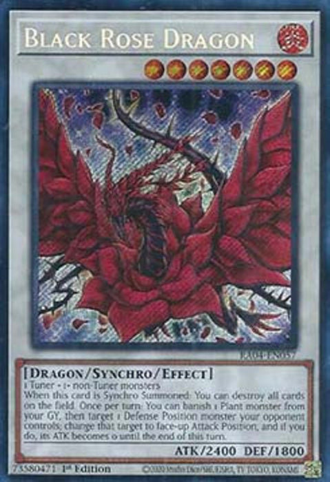 Black Rose Dragon (V.3) RA04-FR057 Secret Rare Französisch