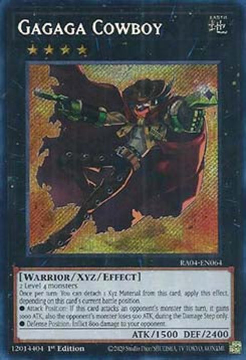 Gagaga Cowboy (V.3) RA04-EN064 Secret Rare Englisch