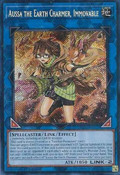 Aussa the Earth Charmer, Immovable (V.3) RA04-EN078 Secret Rare Englisch