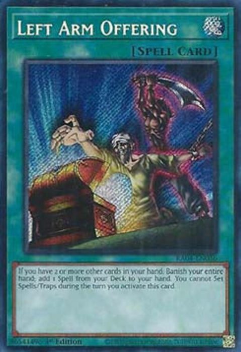 Left Arm Offering (V.3) RA04-FR086 Secret Rare Französisch