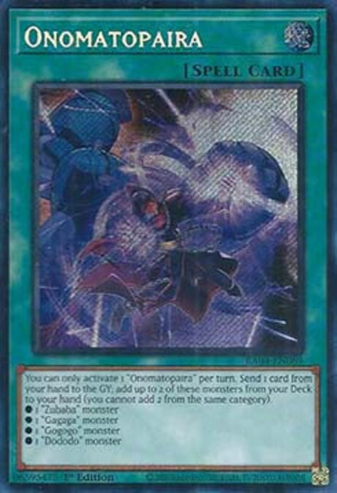 Onomatopaira (V.3) RA04-FR089 Secret Rare Französisch