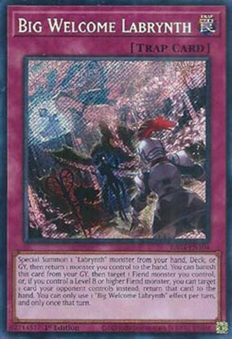 Big Welcome Labrynth (V.3) RA04-FR104 Secret Rare Französisch