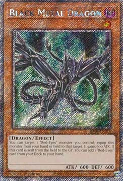 Black Metal Dragon (V.4) RA04-FR016 Platinum Secret Rare Französisch