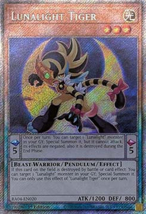 Lunalight Tiger (V.4) RA04-FR020 Platinum Secret Rare Französisch
