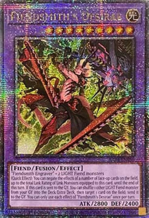 Fiendsmith's Desirae (V.5) RA04-FR056 Quarter Century Secret Rare Französisch