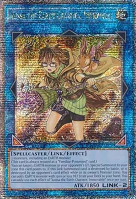 Aussa the Earth Charmer, Immovable (V.5) RA04-FR078 Quarter Century Secret Rare Französisch