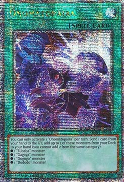 Onomatopaira (V.5) RA04-FR089 Quarter Century Secret Rare Französisch