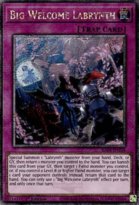 Big Welcome Labrynth (V.5) RA04-FR104 Quarter Century Secret Rare Französisch