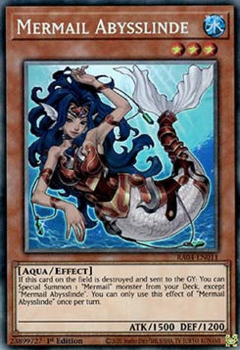 Mermail Abysslinde (V.6) RA04-EN011 Collectors Rare Englisch