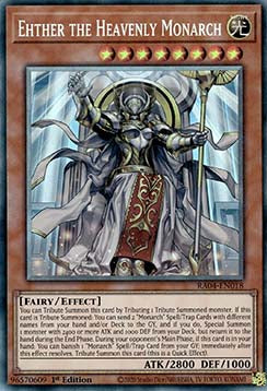 Ehther the Heavenly Monarch (V.6) RA04-EN018 Collectors Rare Englisch