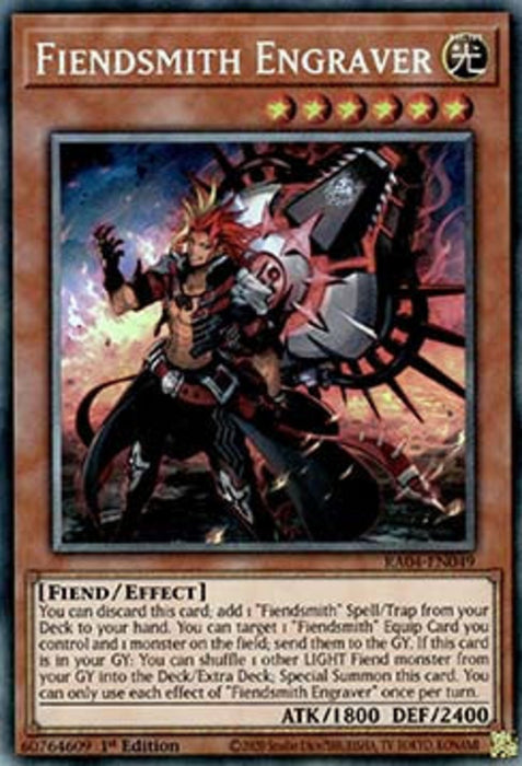 Fiendsmith Engraver (V.6) RA04-FR049 Collectors Rare Französisch