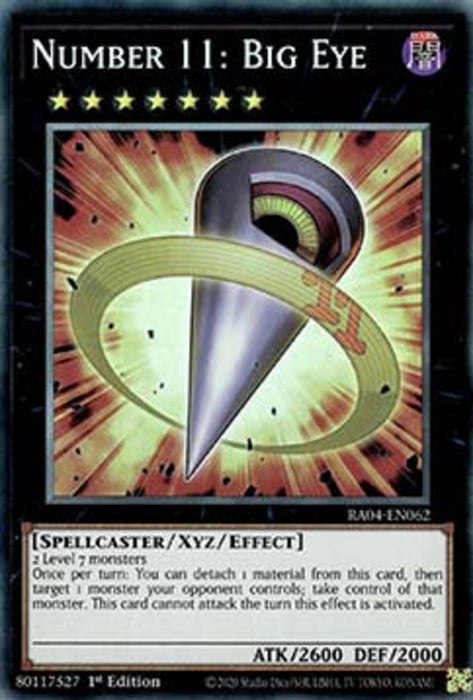 Number 11: Big Eye (V.6) RA04-EN062 Collectors Rare Englisch