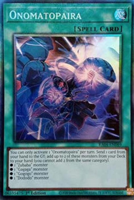 Onomatopaira (V.6) RA04-FR089 Collectors Rare Französisch