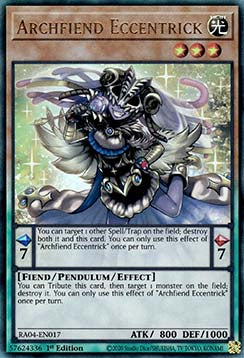 Archfiend Eccentrick (V.7) RA04-FR017 Ultimate Rare Französisch