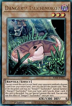 Danger!? Tsuchinoko? (V.7) RA04-EN027 Ultimate Rare Englisch