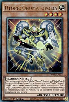 Utopic Onomatopoeia (V.7) RA04-EN028 Ultimate Rare Englisch