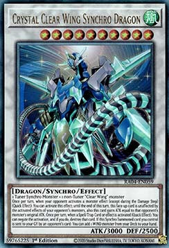 Crystal Clear Wing Synchro Dragon (V.7) RA04-FR059 Ultimate Rare Französisch