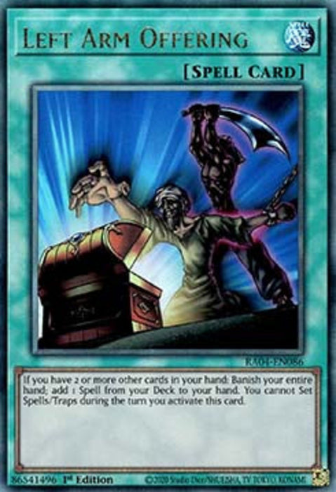 Left Arm Offering (V.7) RA04-EN086 Ultimate Rare Englisch