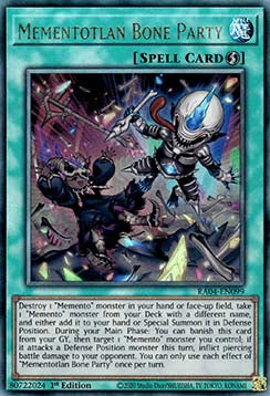 Mementotlan Bone Party (V.7) RA04-EN099 Ultimate Rare Englisch