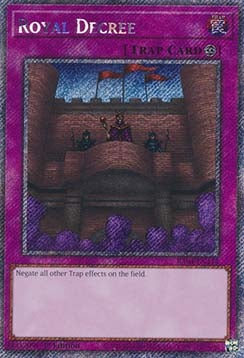 Royal Decree (V.1) RA04-EN113 Platinum Secret Rare Englisch