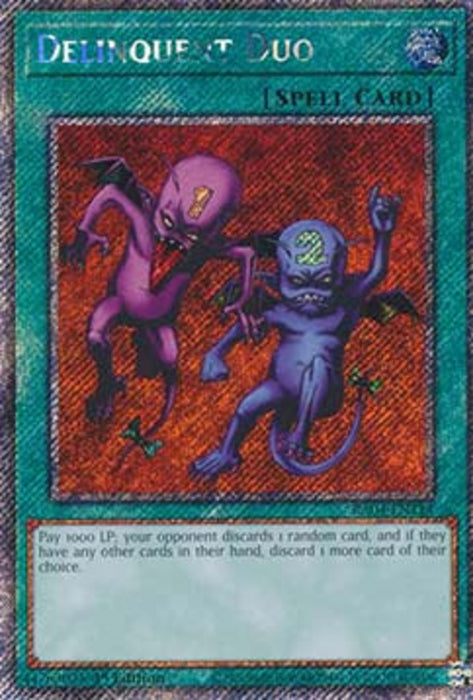 Delinquent Duo (V.1) RA04-EN114 Platinum Secret Rare Englisch