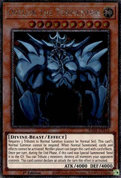 Obelisk the Tormentor (V.1) RA04-EN116 Platinum Secret Rare Englisch