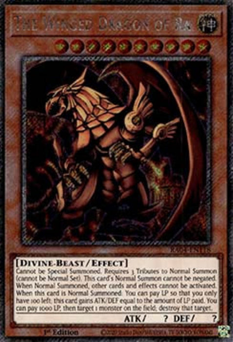 The Winged Dragon of Ra (V.1) RA04-EN118 Platinum Secret Rare Englisch