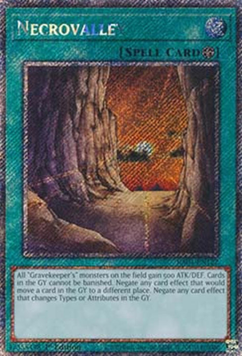 Necrovalley (V.1) RA04-EN122 Platinum Secret Rare Englisch