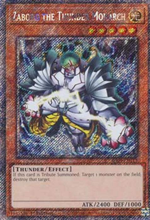 Zaborg the Thunder Monarch (V.1) RA04-FR125 Platinum Secret Rare Französisch