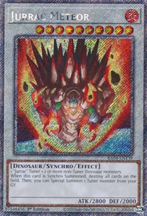 Jurrac Meteor (V.1) RA04-EN139 Platinum Secret Rare Englisch