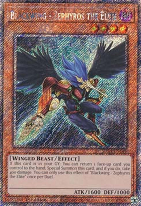 Blackwing - Zephyros the Elite (V.1) RA04-EN145 Platinum Secret Rare Englisch