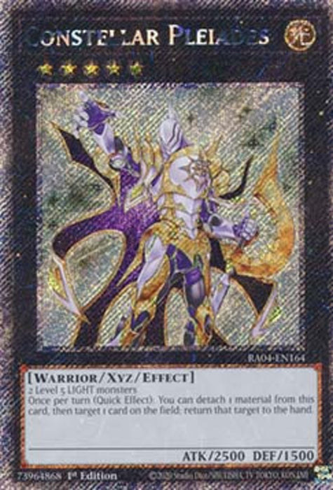 Constellar Pleiades (V.1) RA04-EN164 Platinum Secret Rare Englisch