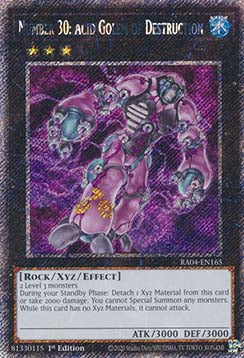 Number 30: Acid Golem of Destruction (V.1) RA04-EN165 Platinum Secret Rare Englisch