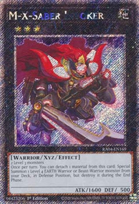 M-X-Saber Invoker (V.1) RA04-EN169 Platinum Secret Rare Englisch