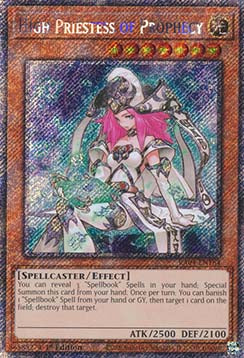 High Priestess of Prophecy (V.1) RA04-FR184 Platinum Secret Rare Französisch