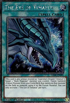 The Eye of Timaeus (V.1) RA04-EN192 Platinum Secret Rare Englisch