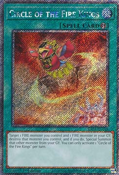 Circle of the Fire Kings (V.1) RA04-EN195 Platinum Secret Rare Englisch