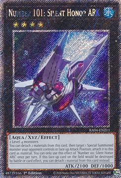 Number 101: Silent Honor ARK (V.1) RA04-EN211 Platinum Secret Rare Englisch