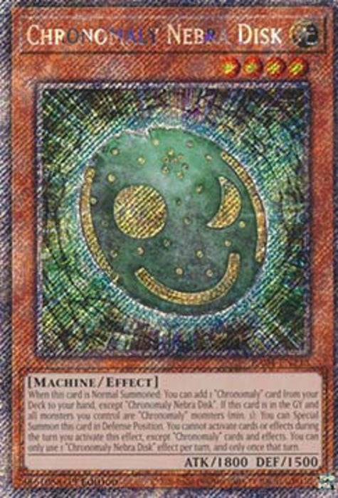 Chronomaly Nebra Disk (V.1) RA04-EN213 Platinum Secret Rare Englisch