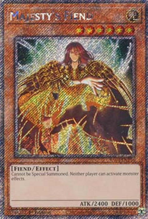 Majesty's Fiend (V.1) RA04-EN216 Platinum Secret Rare Englisch