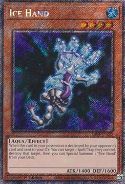 Ice Hand (V.1) RA04-FR225 Platinum Secret Rare Französisch